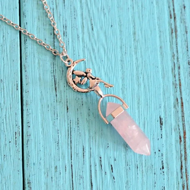 Natural Stone Pendant Necklace