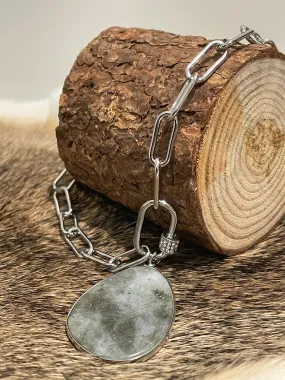 Natural Stone Pendant Necklace