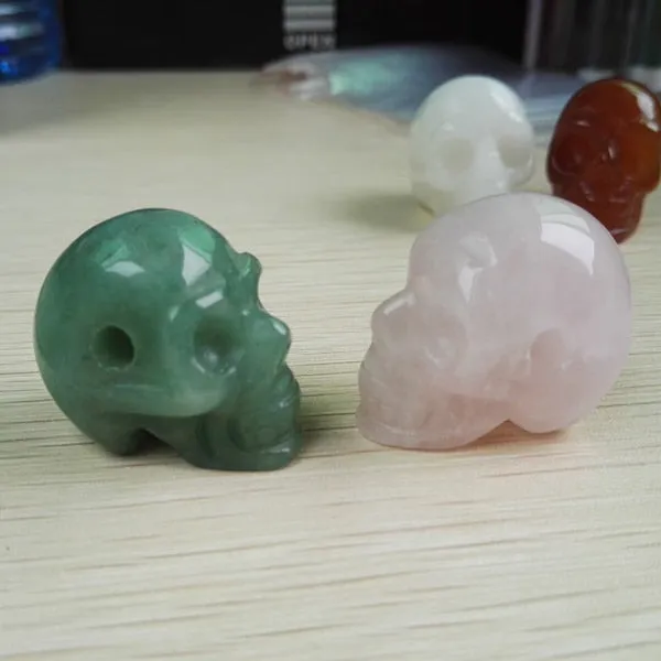 natural stone skull pendants for sale, set of 12