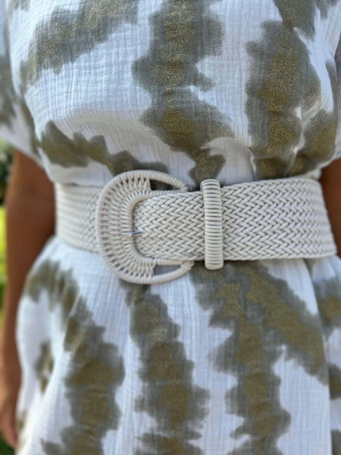 Natural Stone Woven Belt