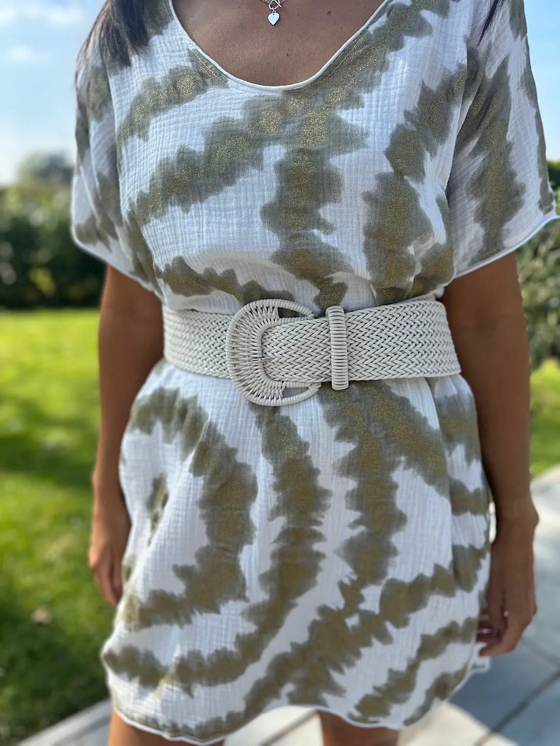 Natural Stone Woven Belt