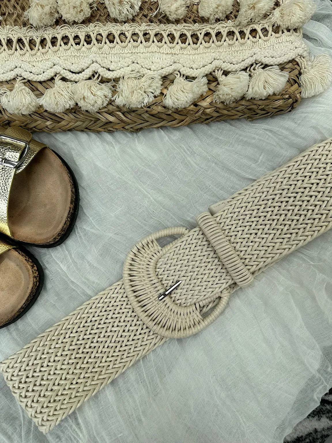 Natural Stone Woven Belt