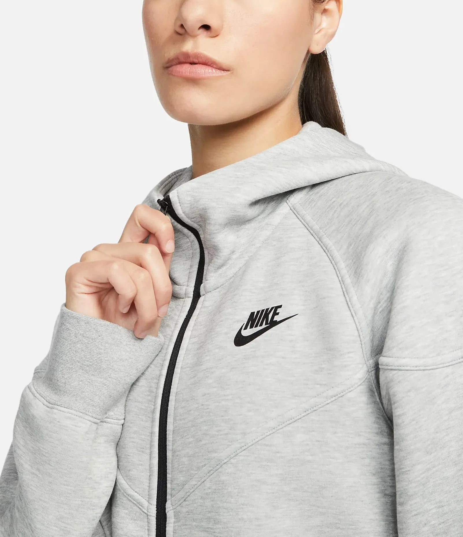 Nike Street Style Long Sleeves Plain Cotton Logo - Blended Fabrics