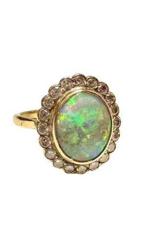 Opal Diamond Ring 5A