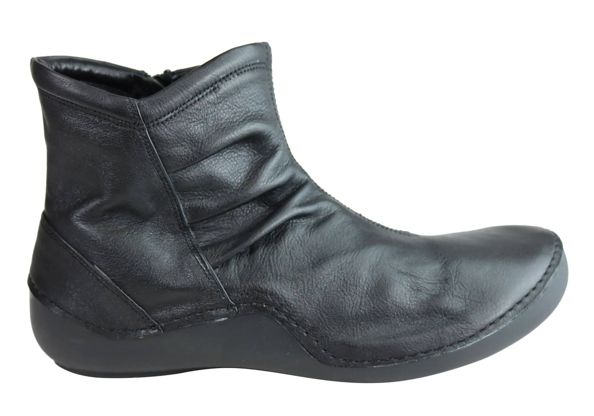 Orizonte Cidar Womens European Comfortable Soft Leather Ankle Boots