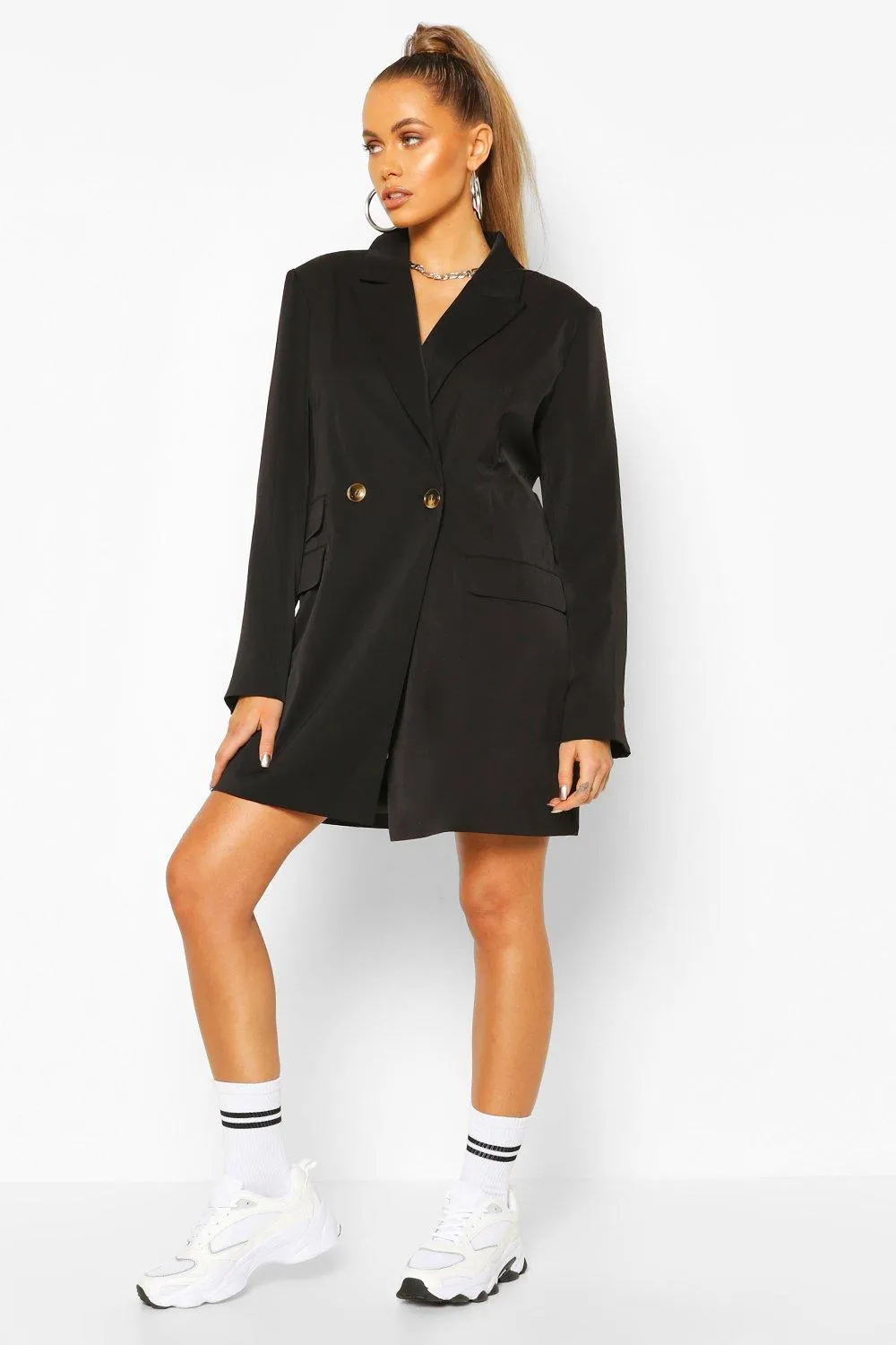 Oversized Boyfriend Blazer Dress