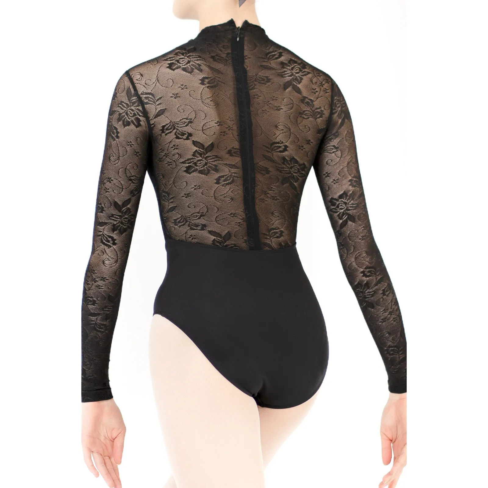 Paris Snowflake Leotard - Ebony Lace