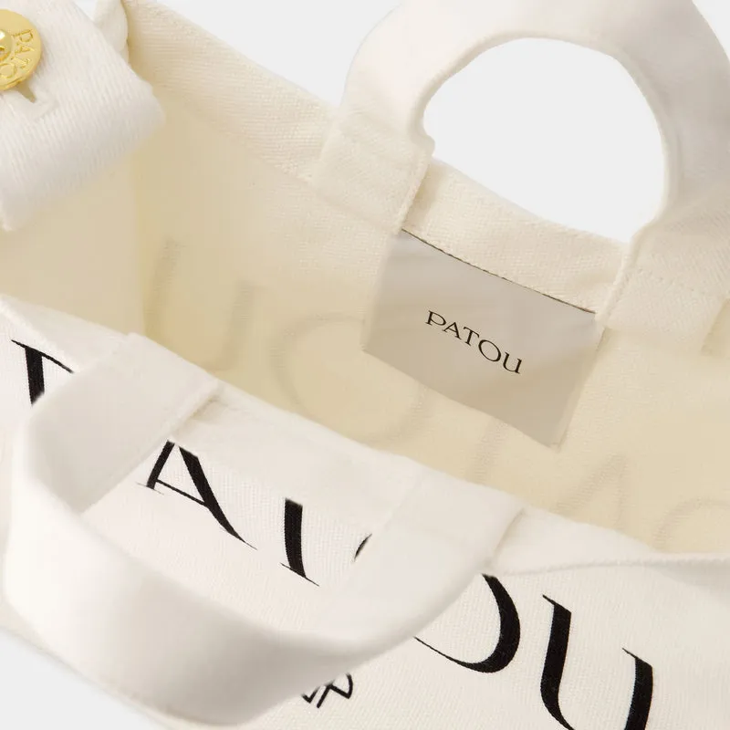 Patou Small Tote Bag - Patou - Cotton - Cream