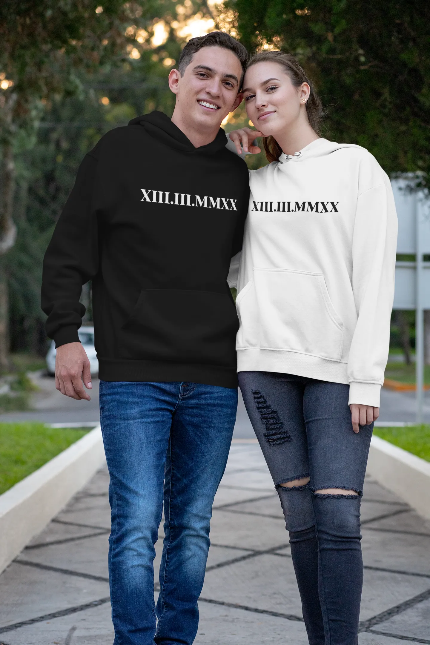 Personalised Roman Numeral Hoodie