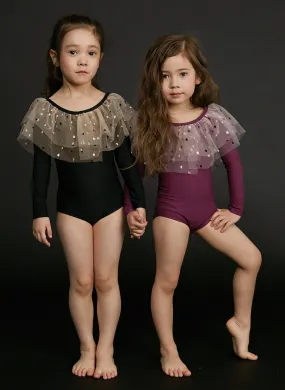 Petite Hailey Dot Alexa Purple Leotard