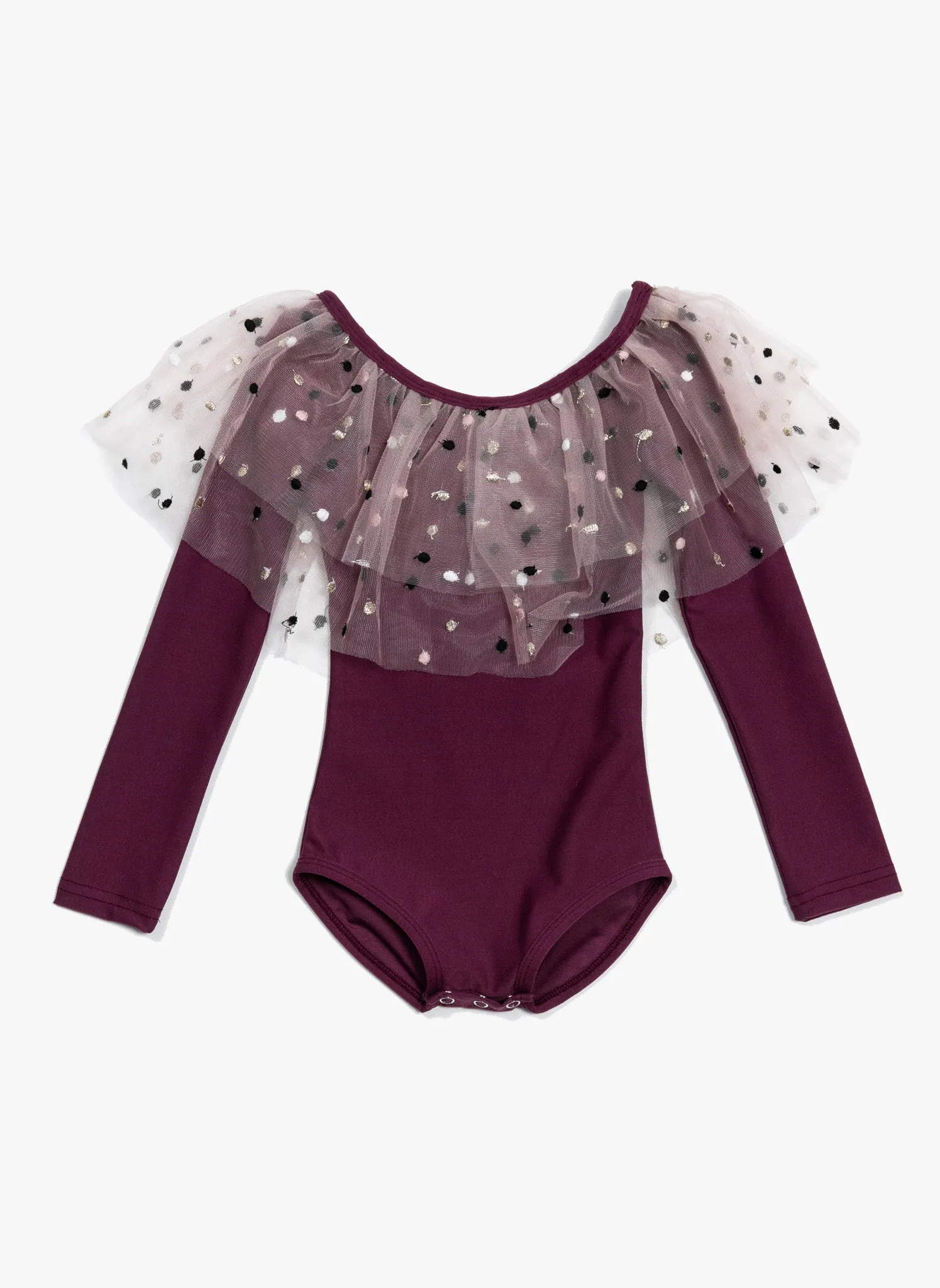 Petite Hailey Dot Alexa Purple Leotard