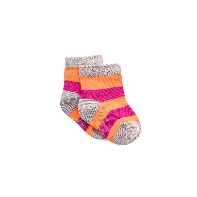 Polly & Andy Pink Purple Stripe Bamboo Socks