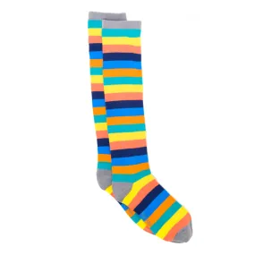 Polly and Andy Bamboo Knee High Socks with Rainbow Stripe