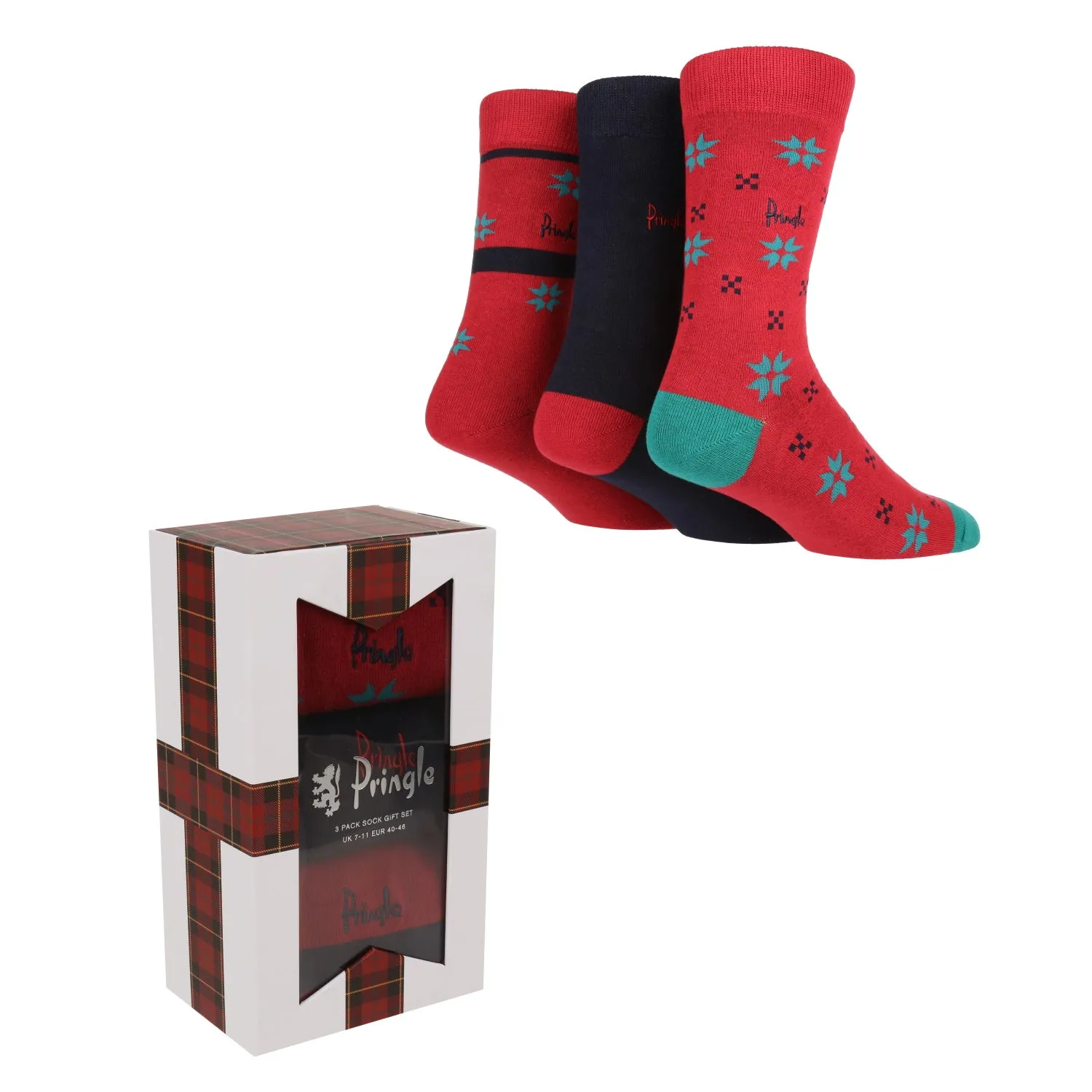 Red Boxed Socks