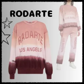 Rodarte crew neck unisex sweat, street style, tie-dye, long sleeves