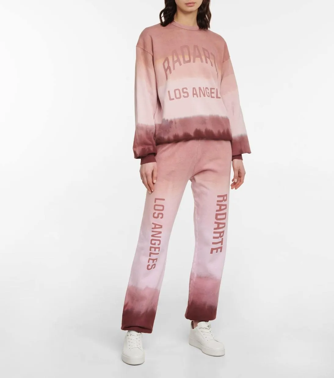 Rodarte crew neck unisex sweat, street style, tie-dye, long sleeves