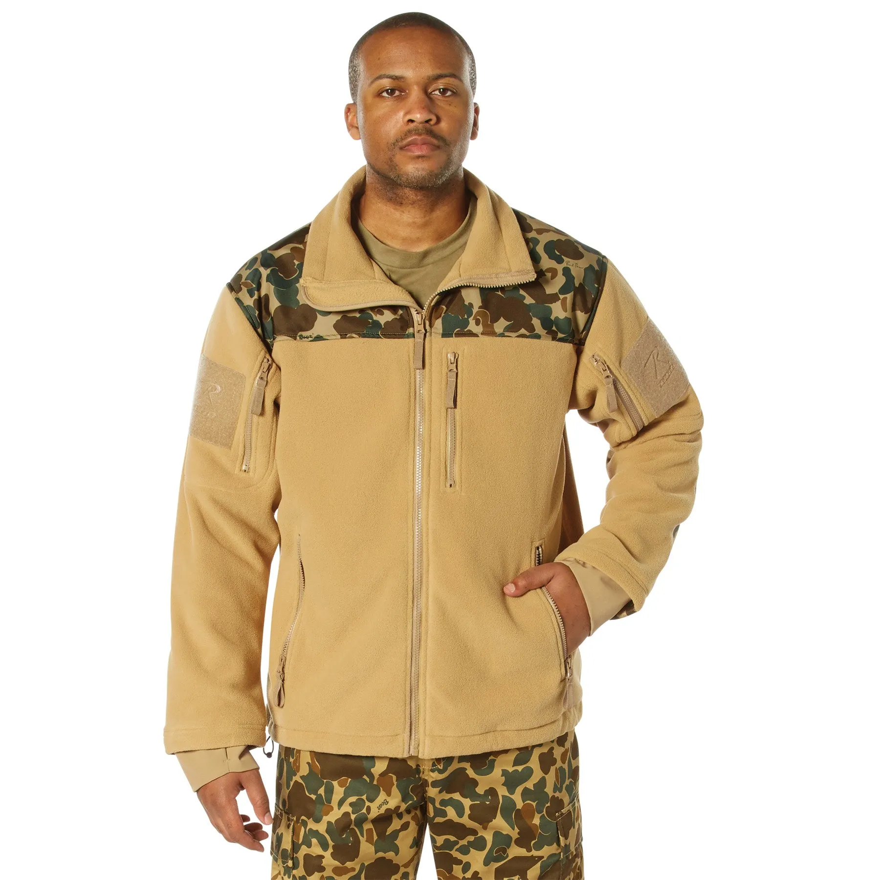 Rothco x Bear Archery Fred Bear Camo Spec Ops Tactical Fleece Jacket