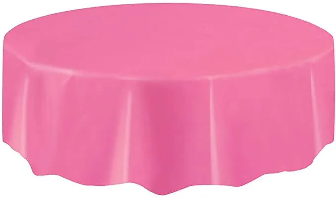 Round Plastic Tablecloth 84 inch