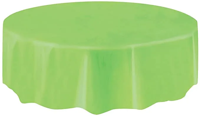 Round Plastic Tablecloth 84 inch