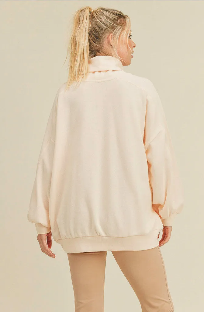 Ruby Oversized Mock Top - Pockets