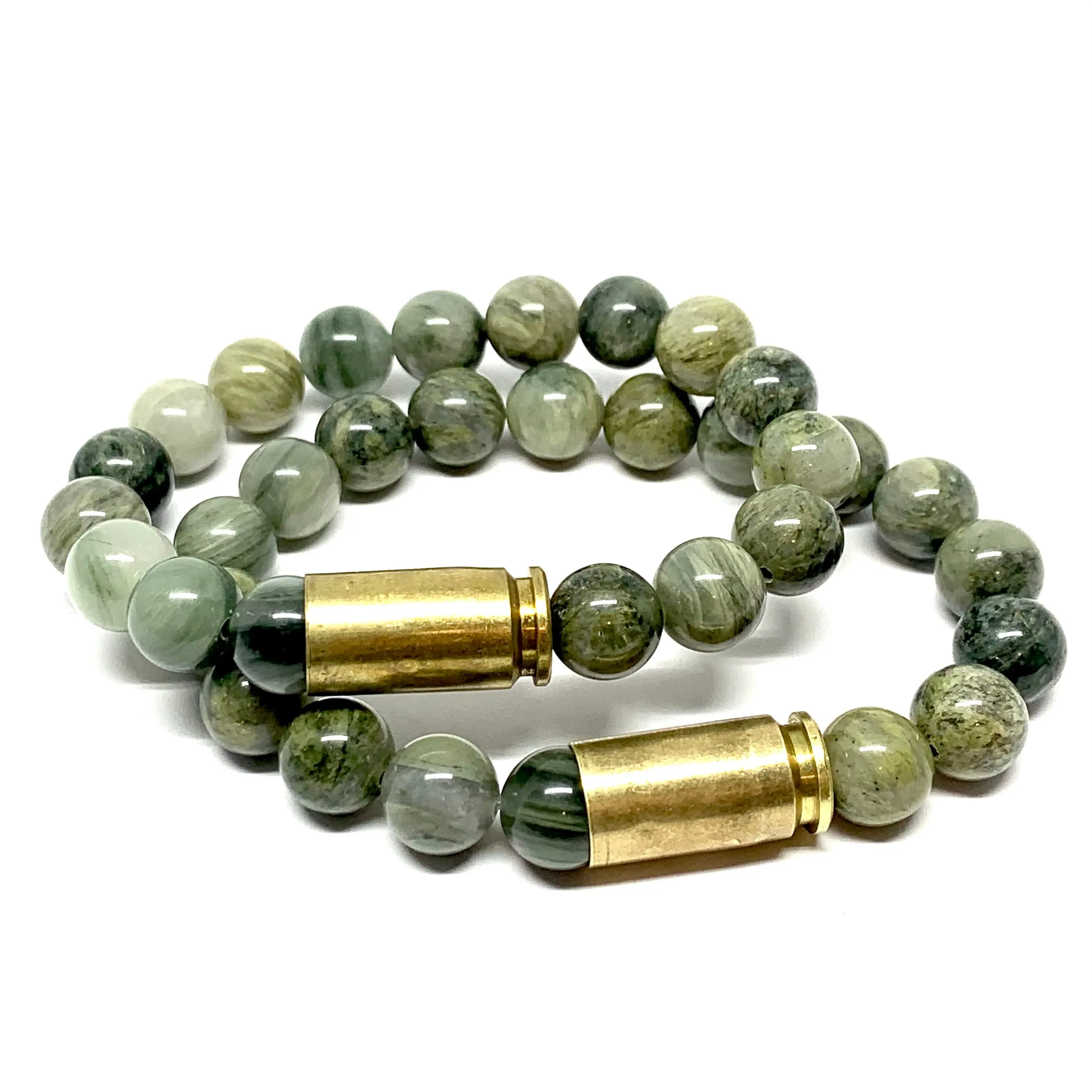 Rustic bulletproof unisex mala bracelet