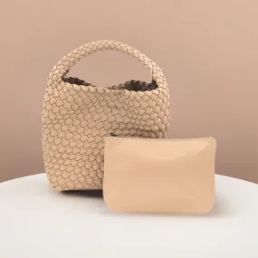 Sammy Beige Small Tote BC Bag with Strap