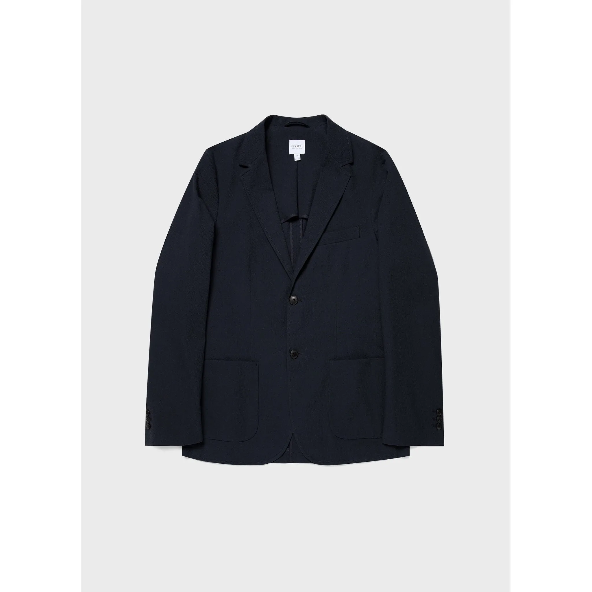 Seersucker Blazer | Men | Navy