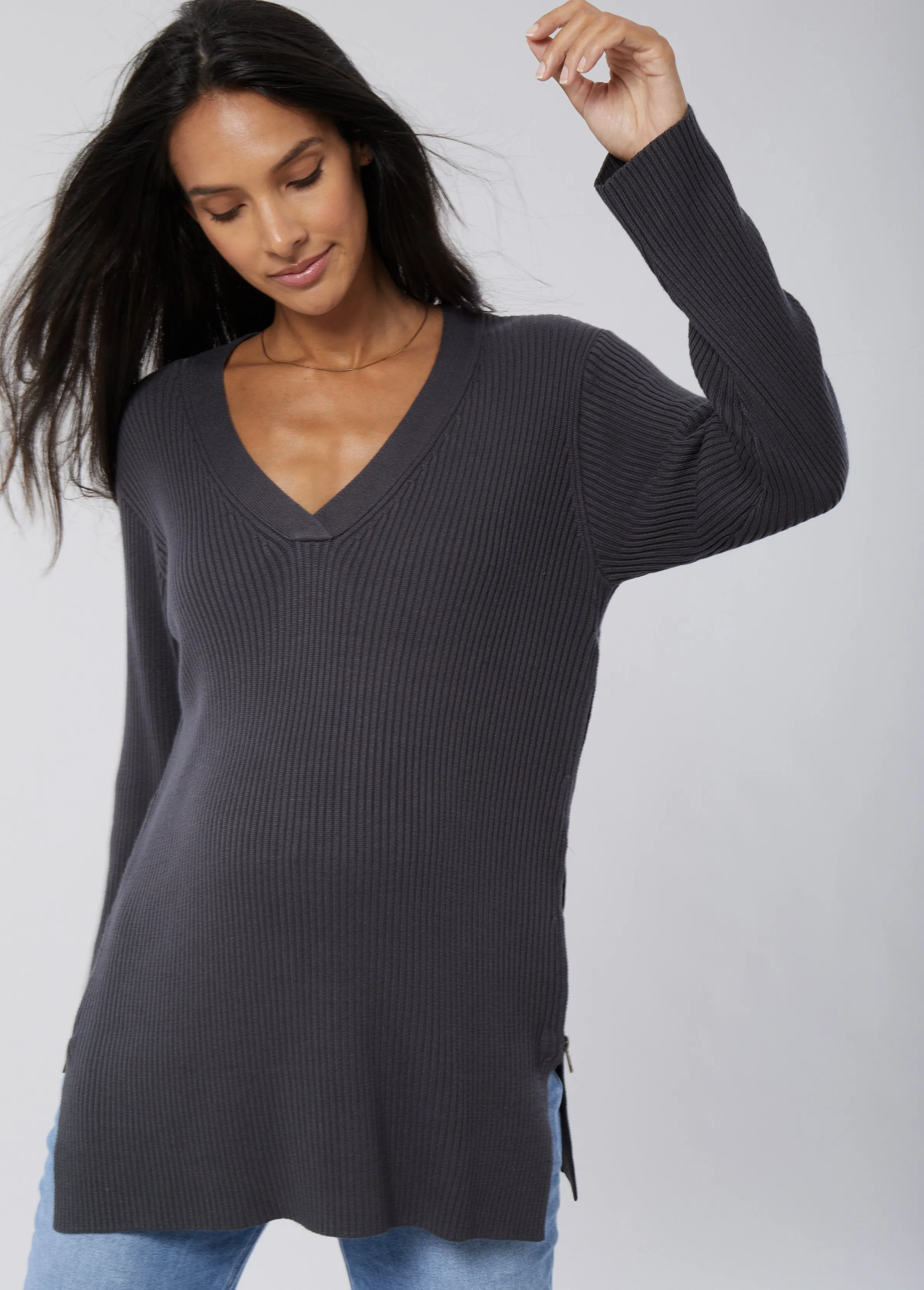 Side Zip Maternity + Nursing Sweater