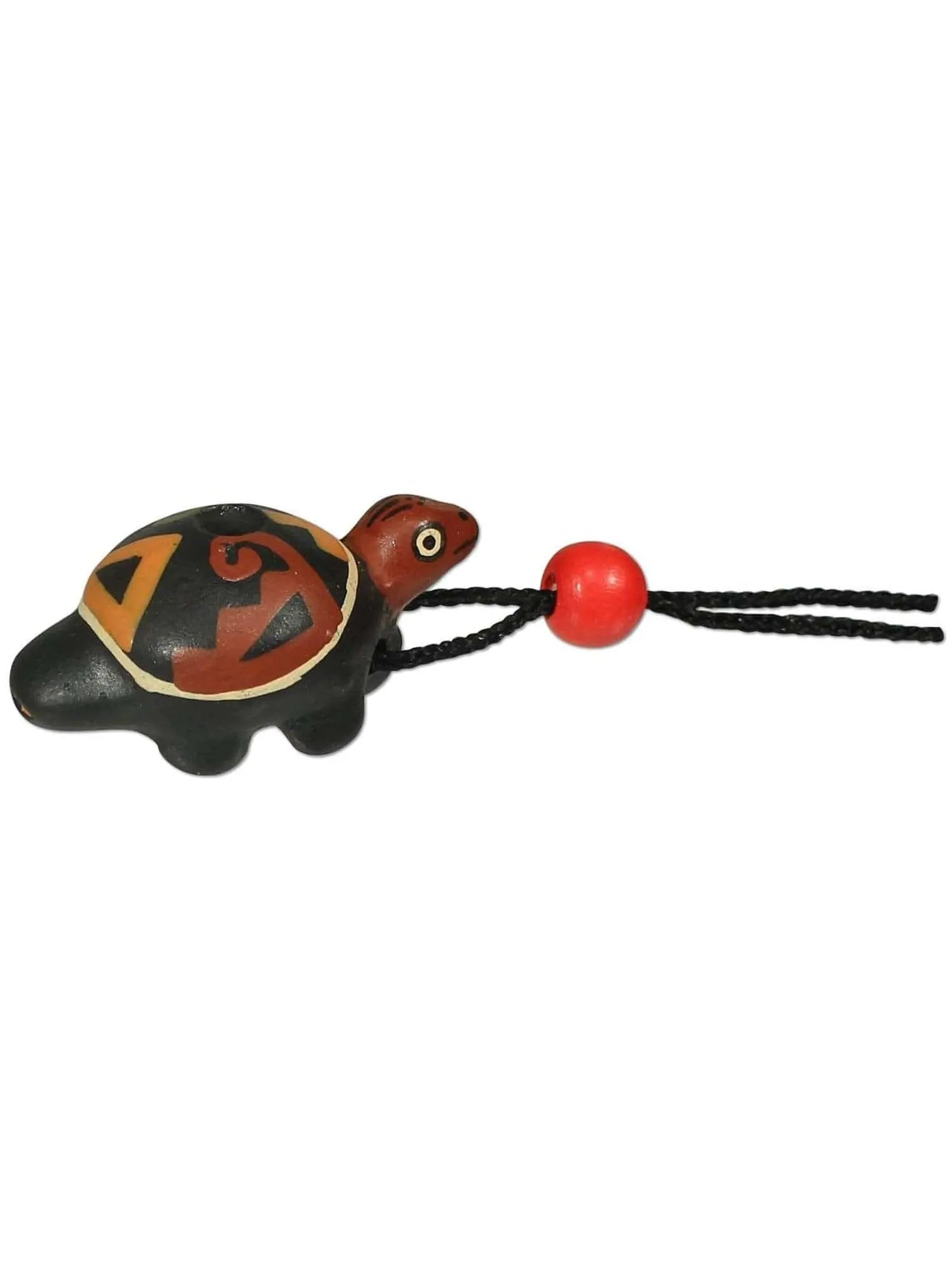 Singing Turtle Clay Whistle Cord