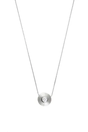 Stittgen 19K White Gold Diamond Pendant Necklace