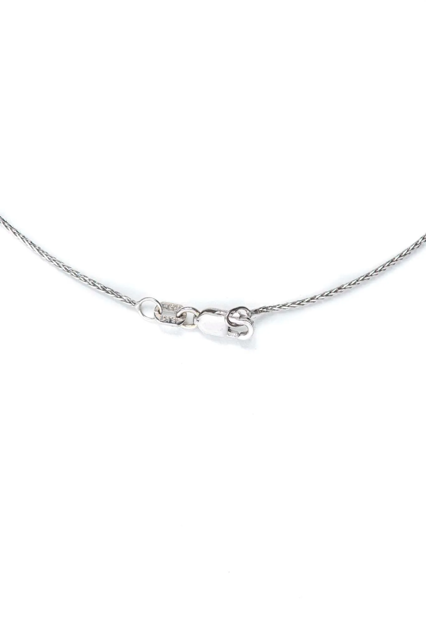 Stittgen 19K White Gold Diamond Pendant Necklace