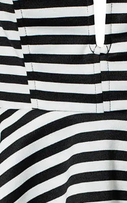 Striped Peplum Dress.