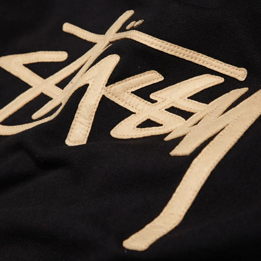 Stussy Stock Felt HoodyBlack