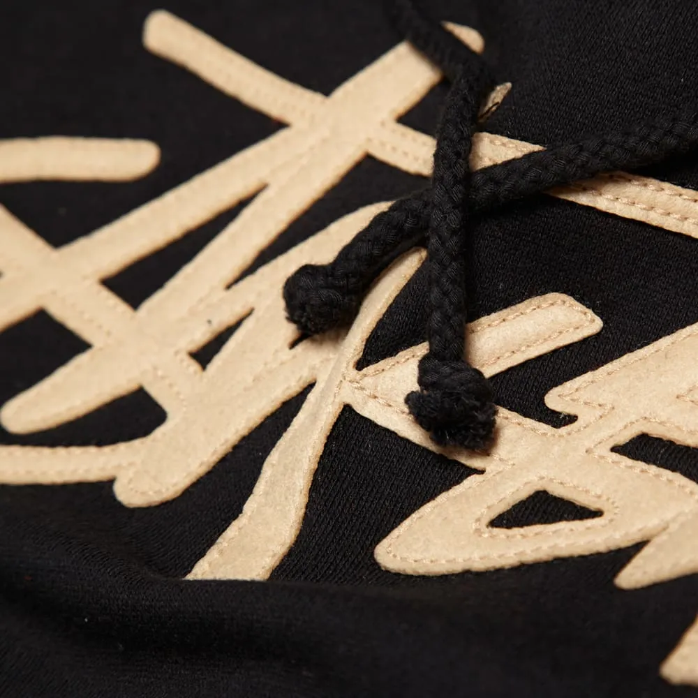 Stussy Stock Felt HoodyBlack