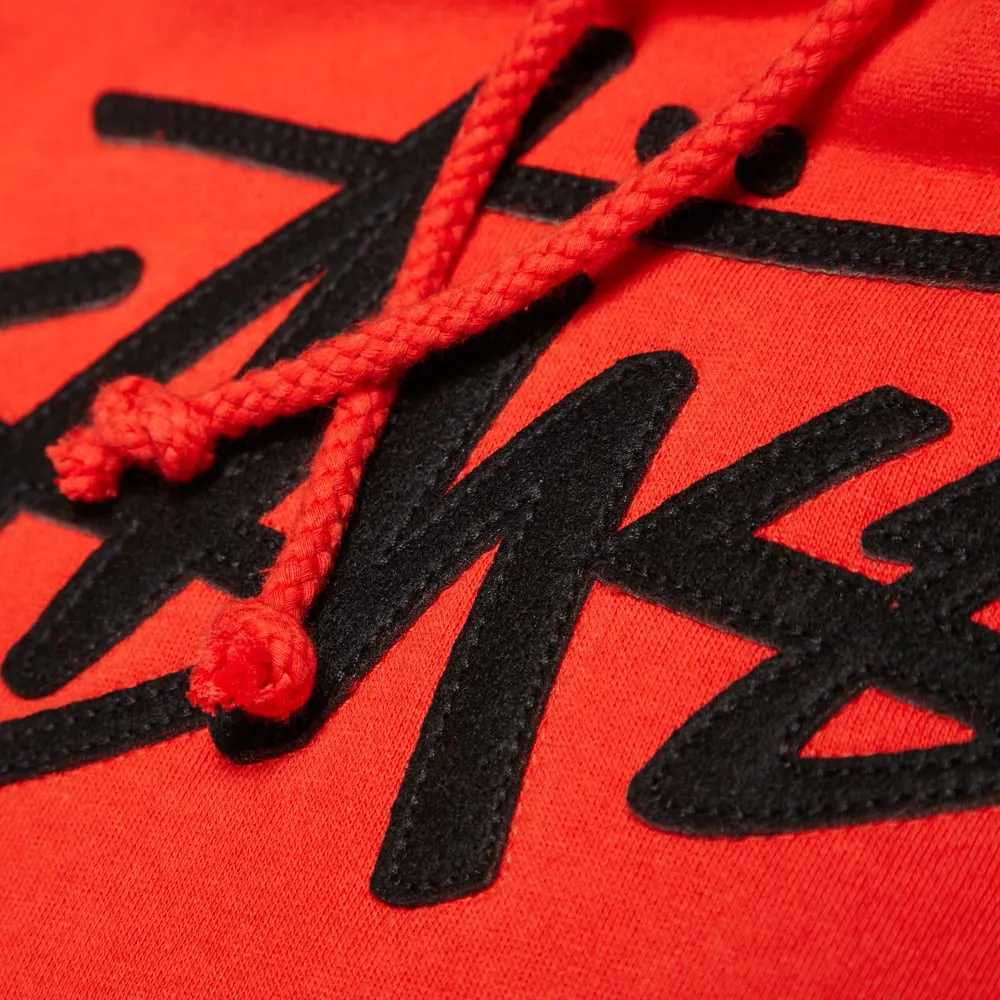 Stussy Stock Felt HoodyRed