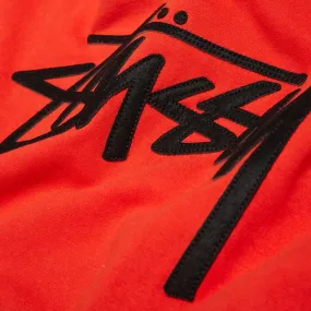 Stussy Stock Felt HoodyRed