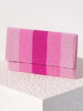 Taylor Beaded Clutch Pink