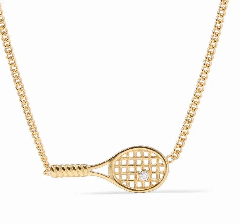 Tennis Racquet Necklace - Delicate Design