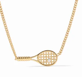 Tennis Racquet Necklace - Delicate Design