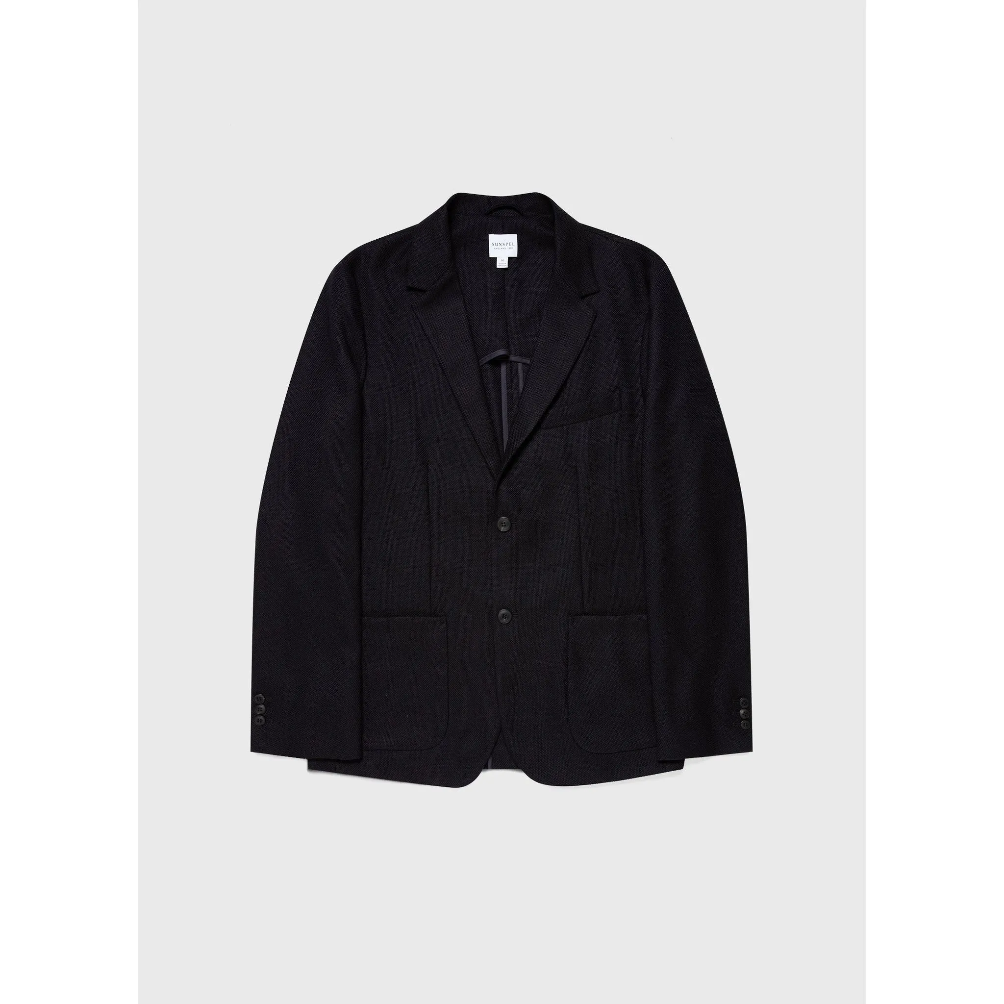 Textured Wool Blazer | Men | Navy