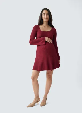 The Flare Maternity Sweater Dress