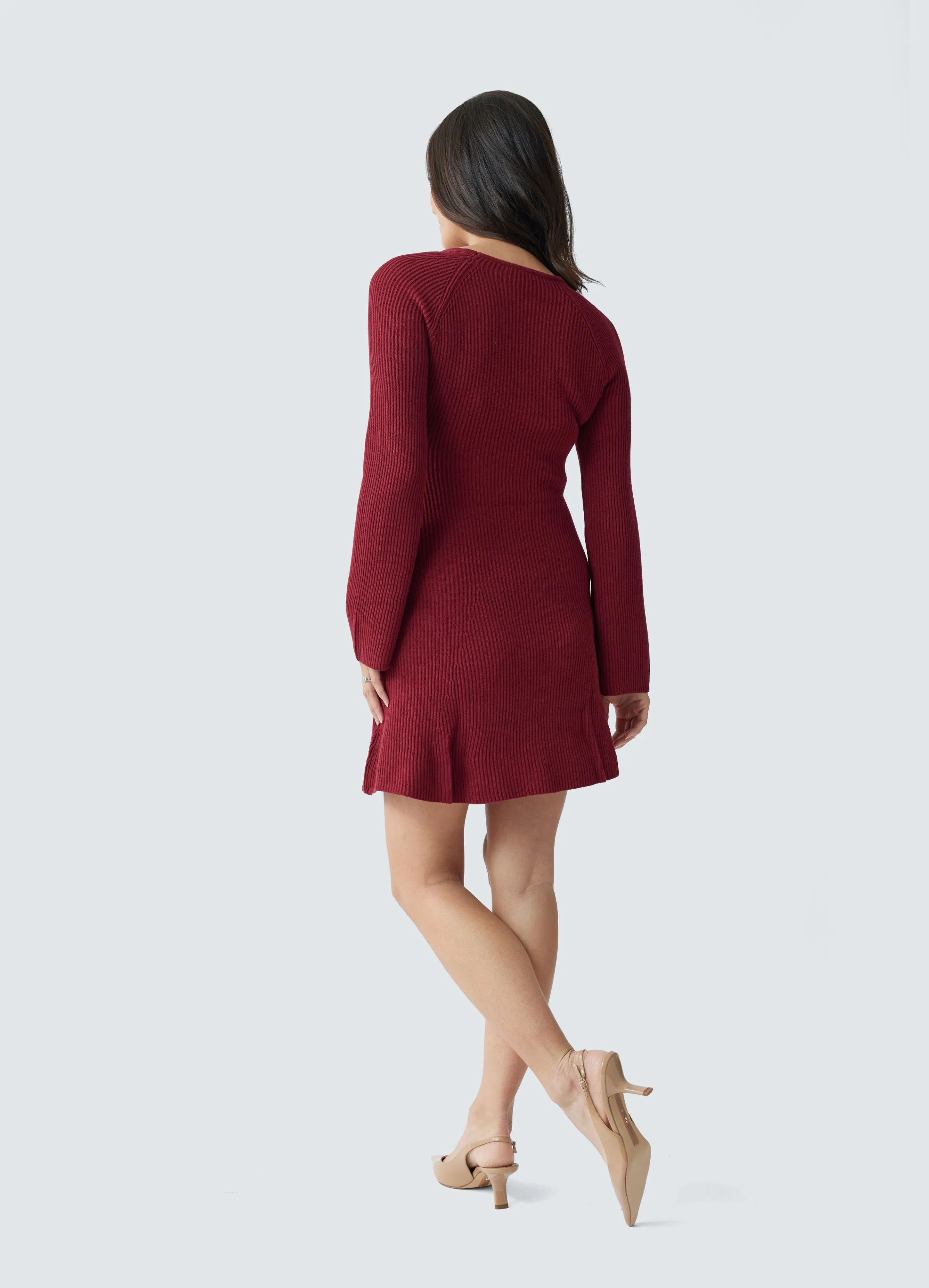 The Flare Maternity Sweater Dress