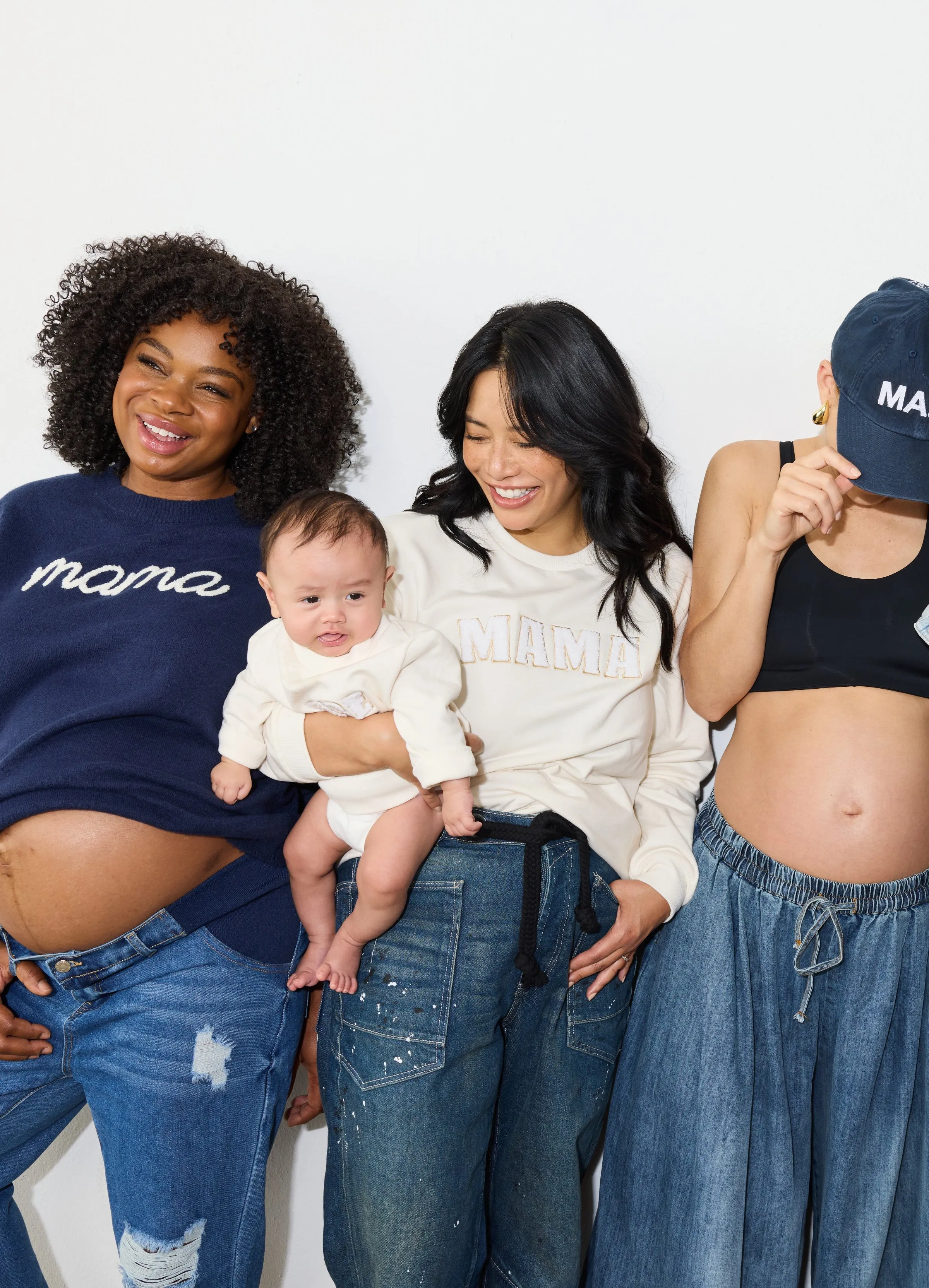 The Mama Maternity + Postpartum Sweater Navy