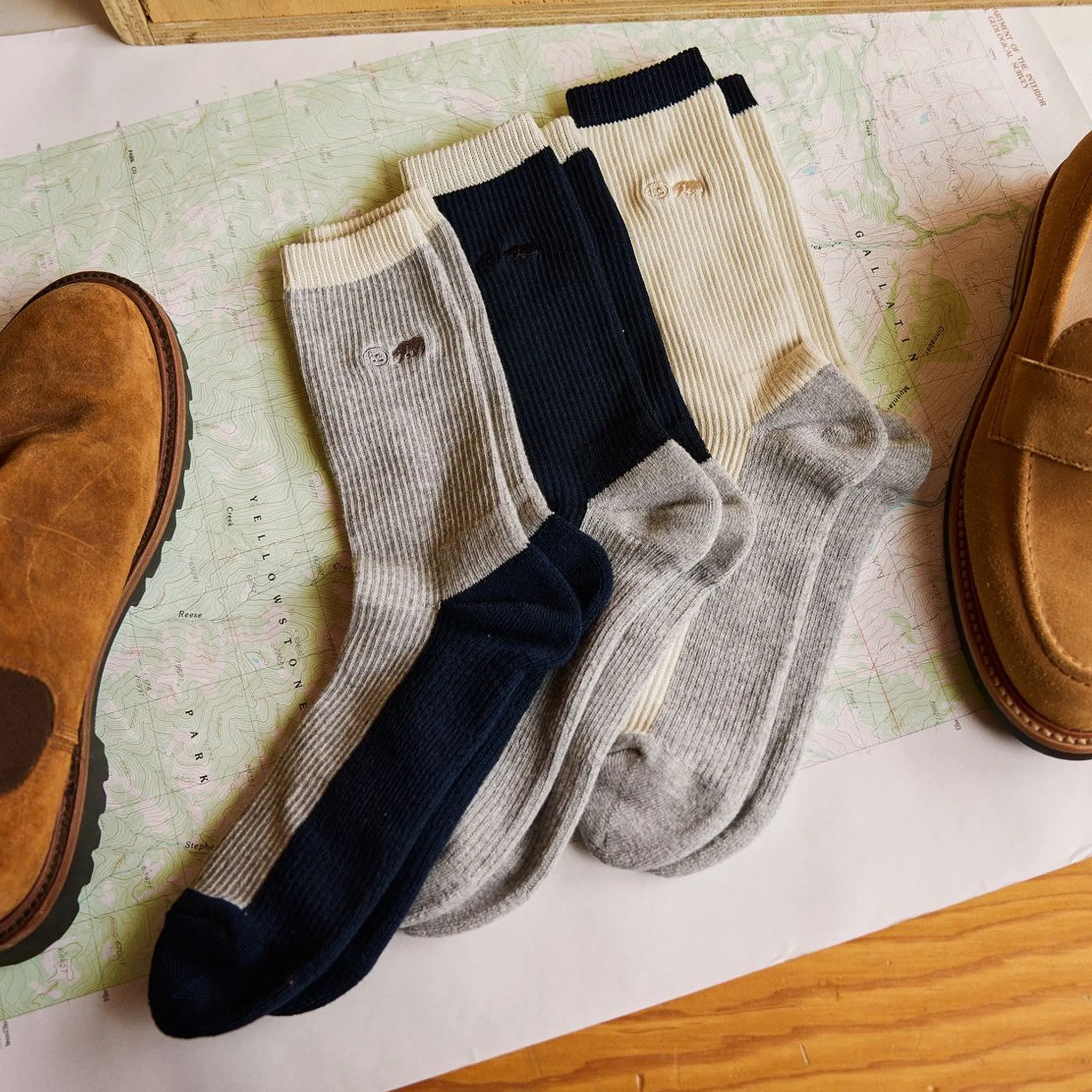 The Natural Ribbed Sock - Shop Now