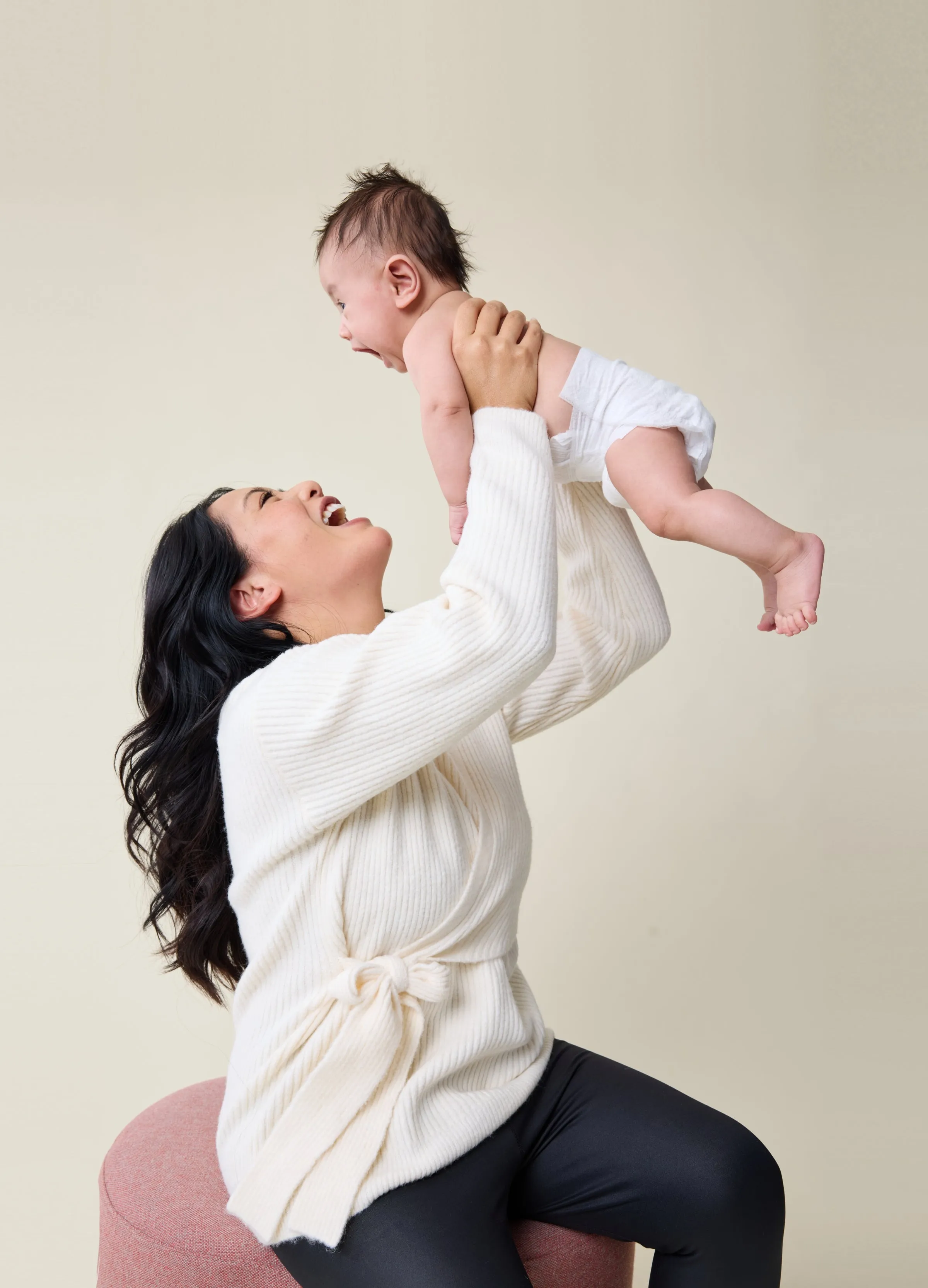 The Stay Connected Maternity + Nursing Sweater Cream