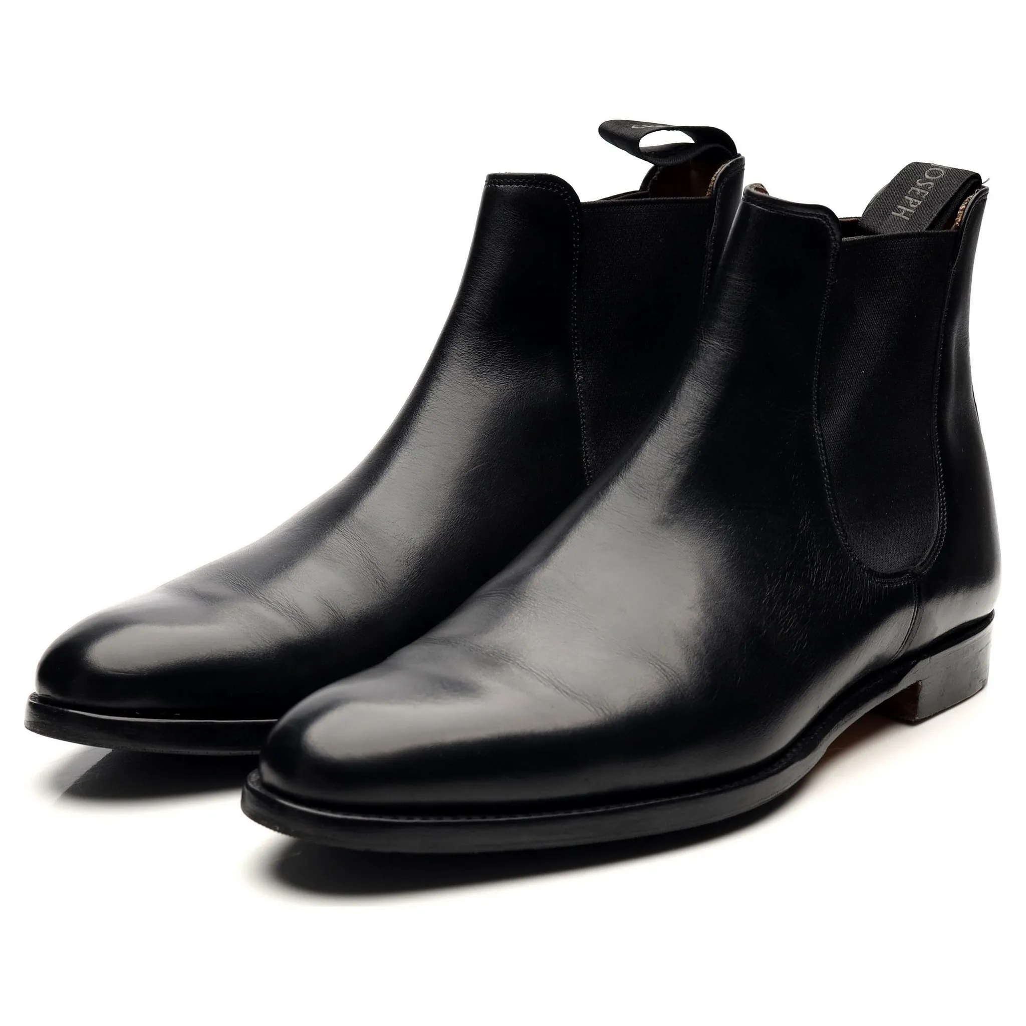 'Threadneedle' Black Leather Chelsea Boots UK 8 F