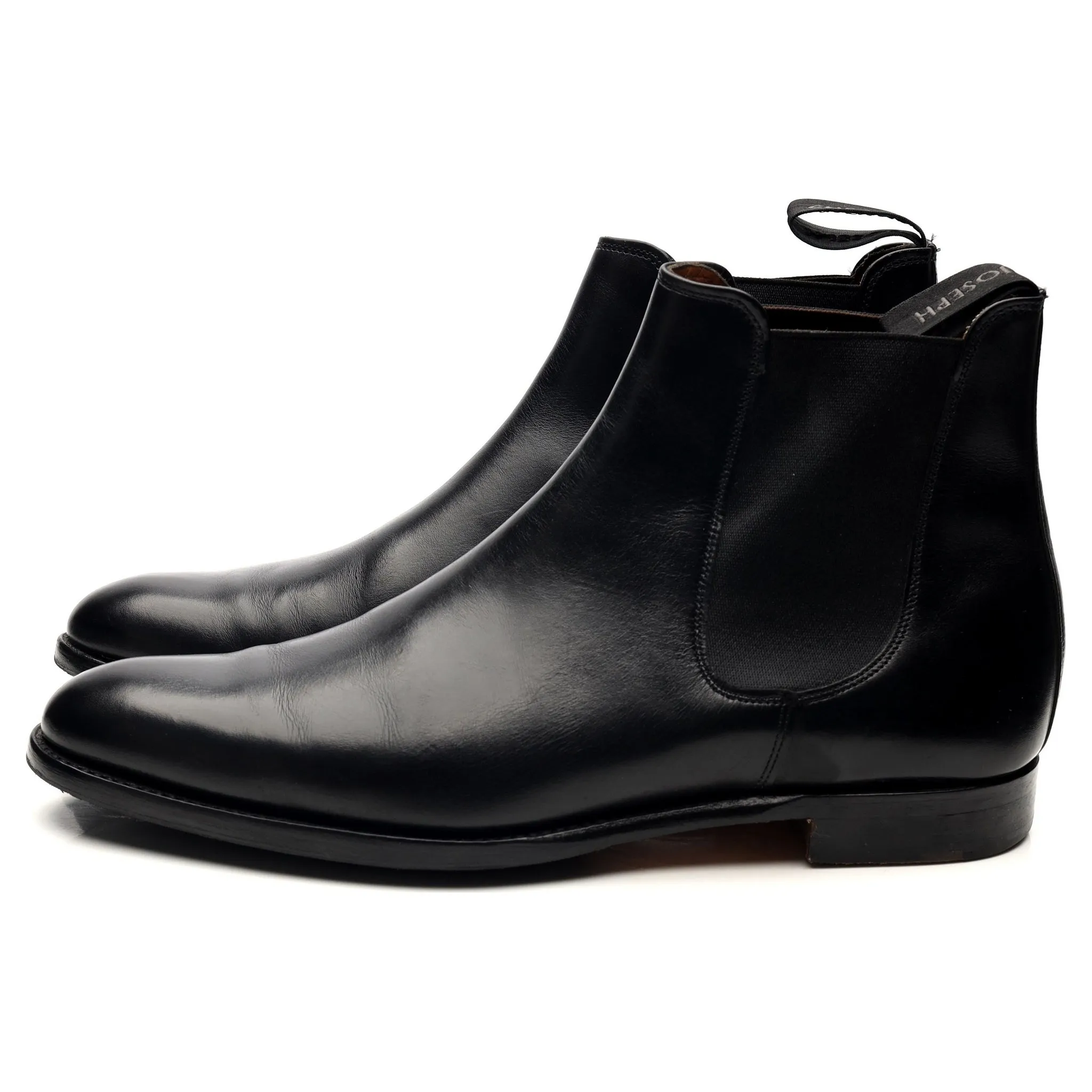 'Threadneedle' Black Leather Chelsea Boots UK 8 F