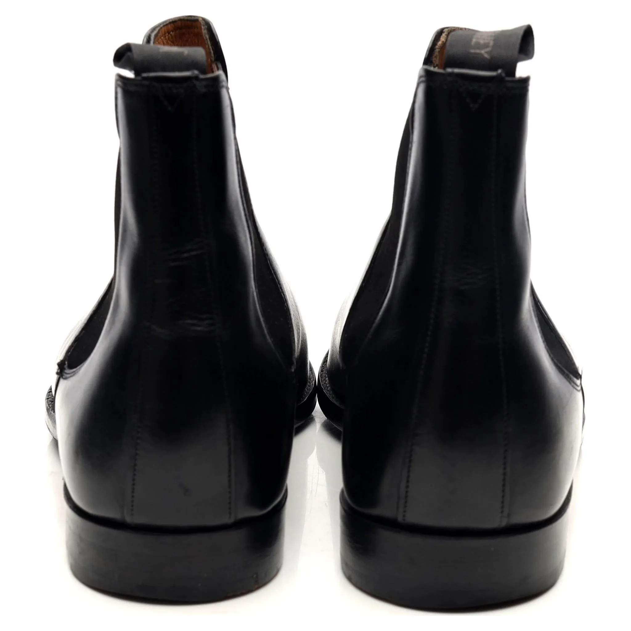 'Threadneedle' Black Leather Chelsea Boots UK 8 F