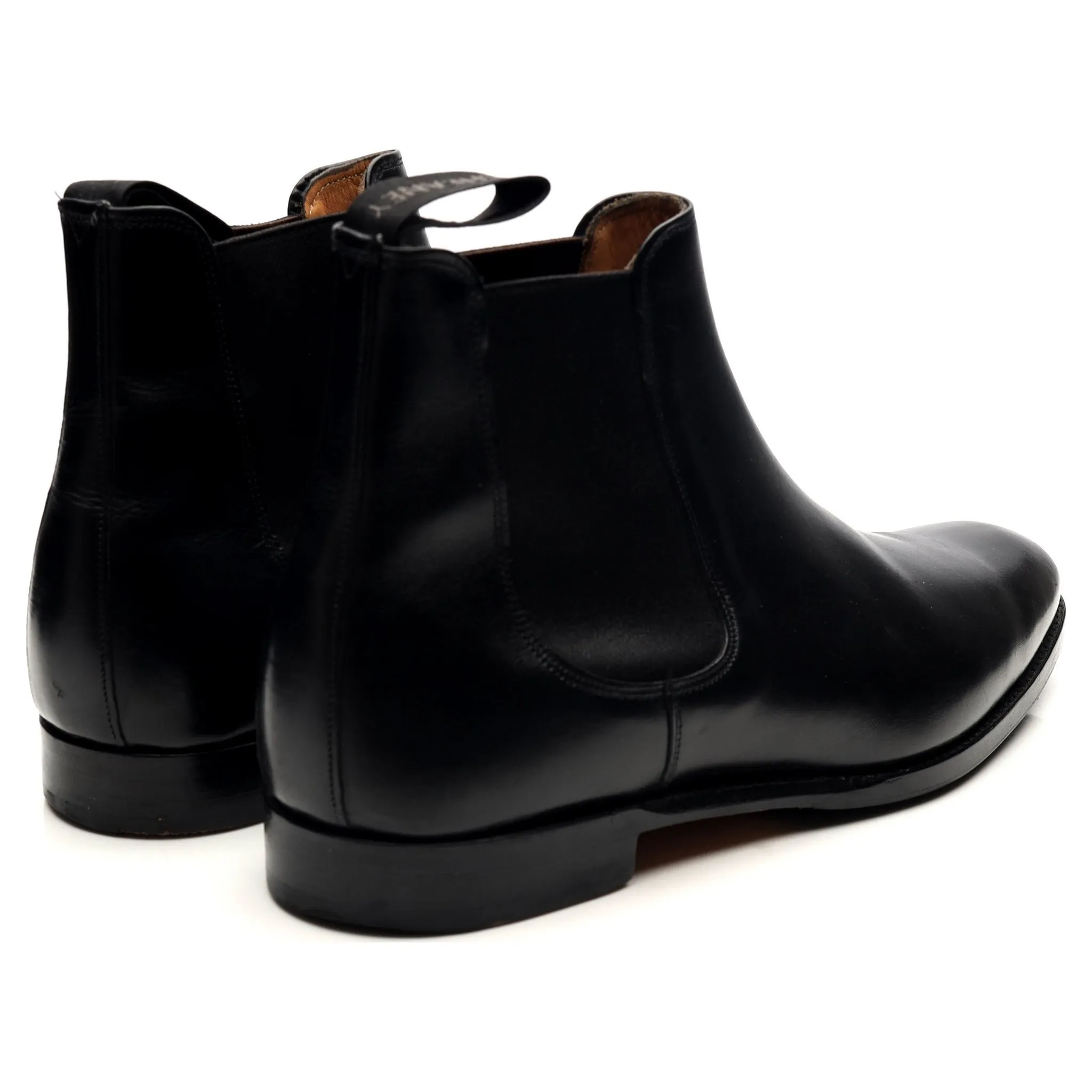 'Threadneedle' Black Leather Chelsea Boots UK 8 F