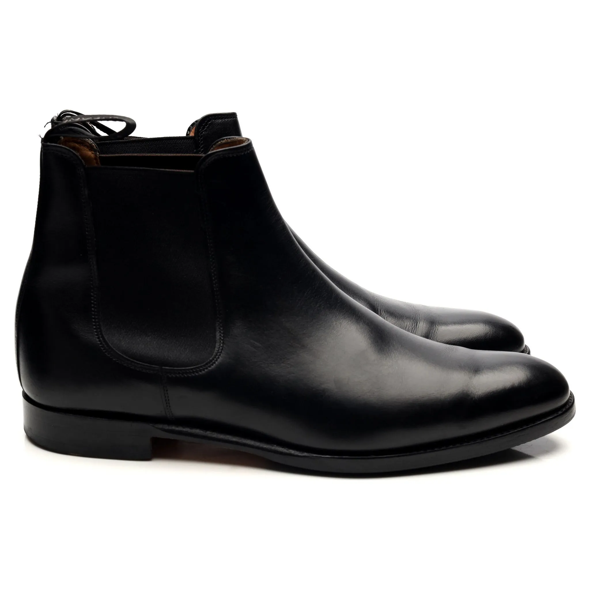 'Threadneedle' Black Leather Chelsea Boots UK 8 F